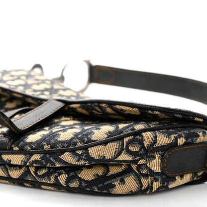 Christian Dior Monogram Saddle Bag Blue 9 of 12