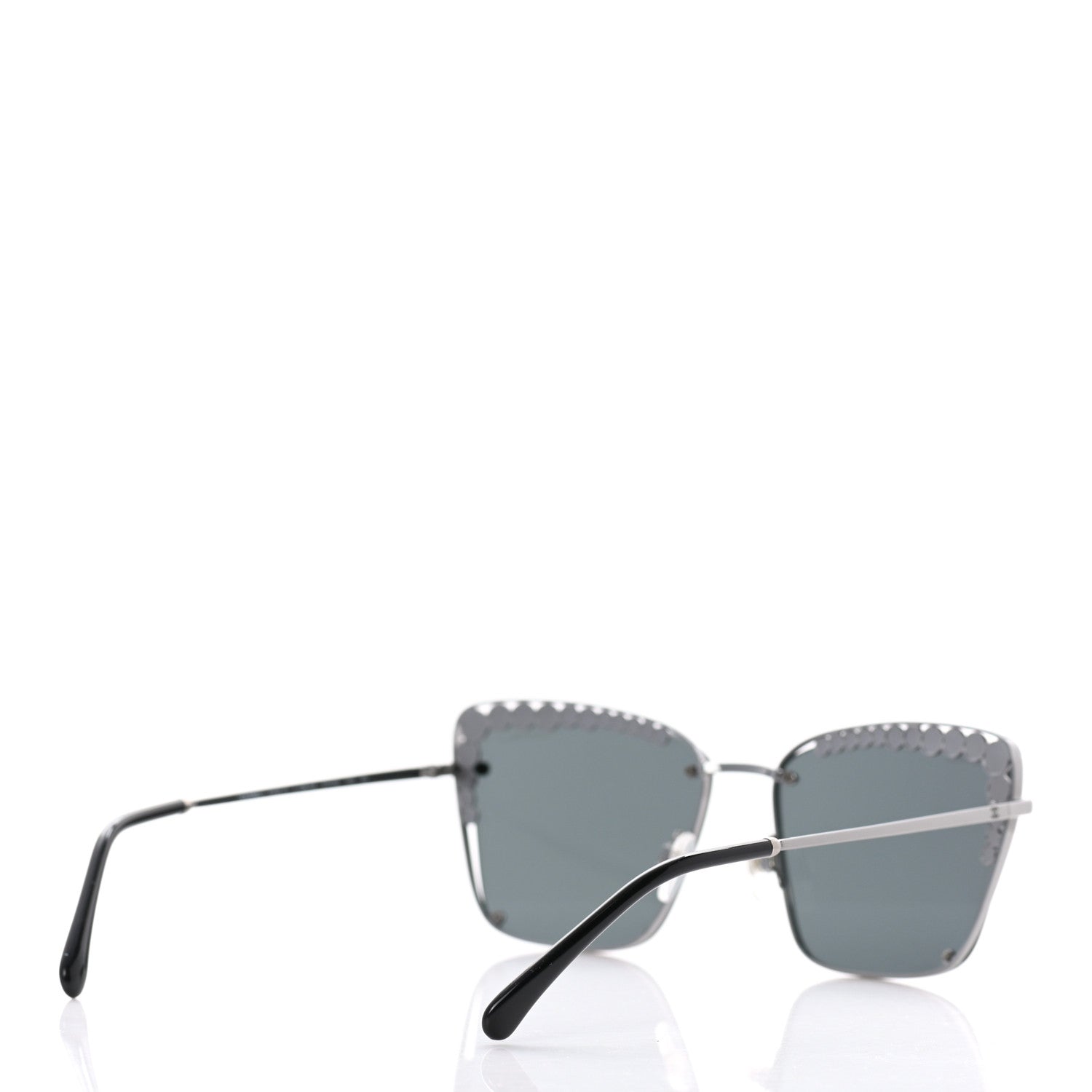 Chanel Square Frame Pearl Sunglasses 4235-H Dark Grey 4 of 7