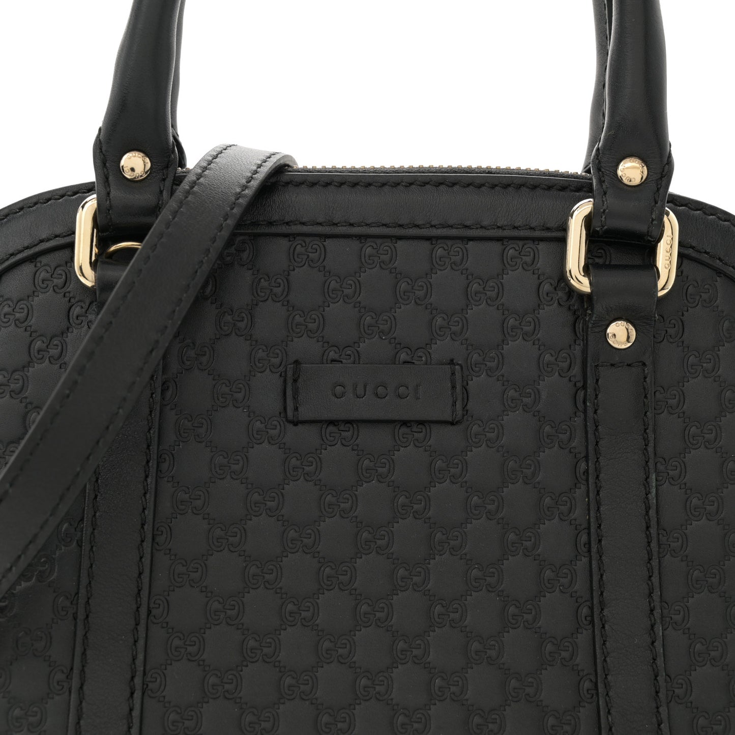 Microguccissima Mini Dome Bag Black