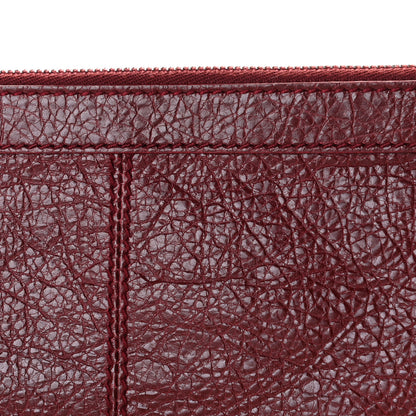 Balenciaga Agneau Arena Classic Hardware Medium Clip Rouge Grenat 9 of 9