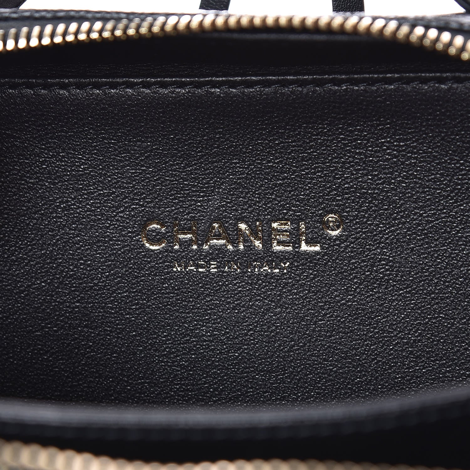 Chanel Caviar Quilted Small CC Filigree Vanity Case Black 6 of 7