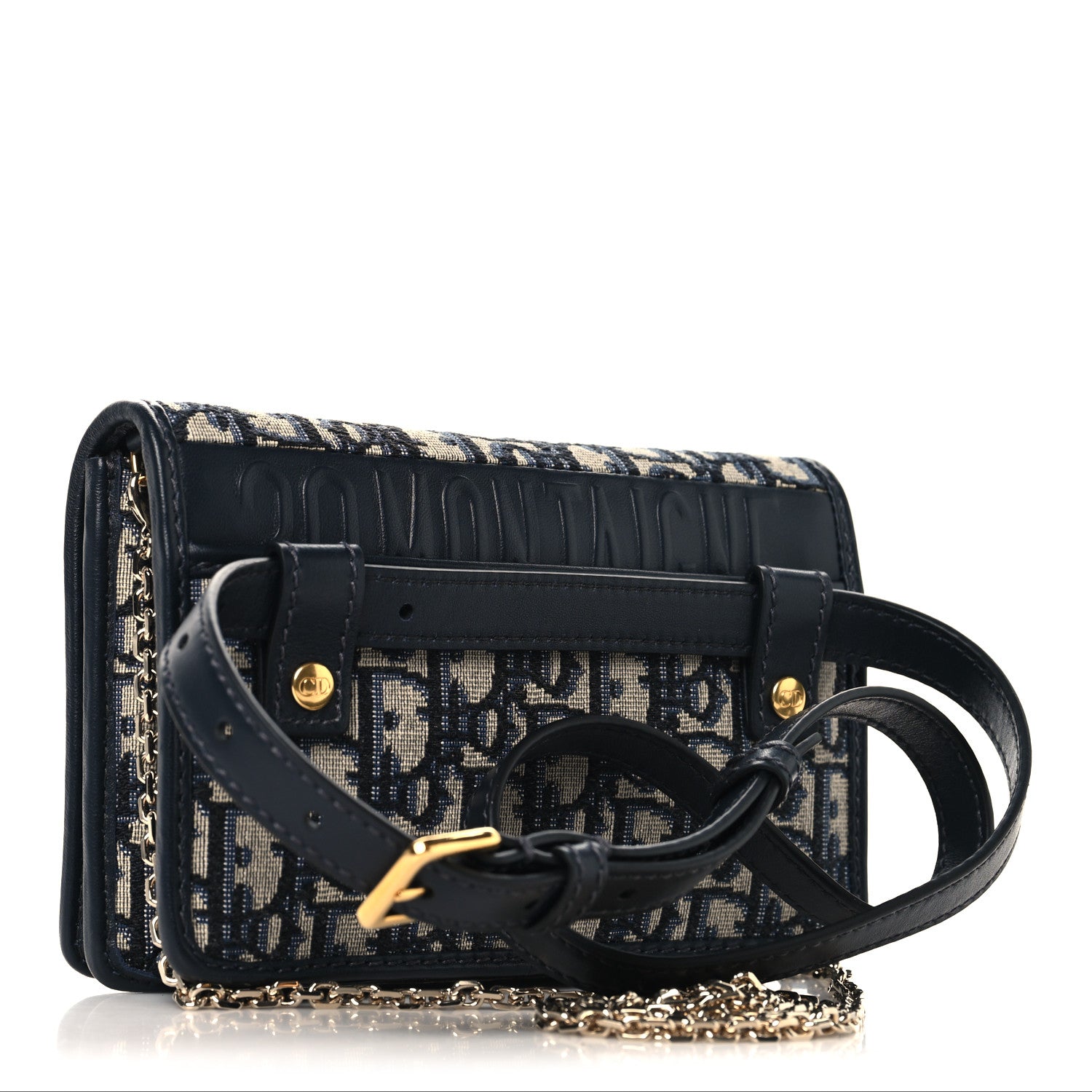 Christian Dior Oblique 30 Montaigne 2-In-1 Pouch Blue 1874226