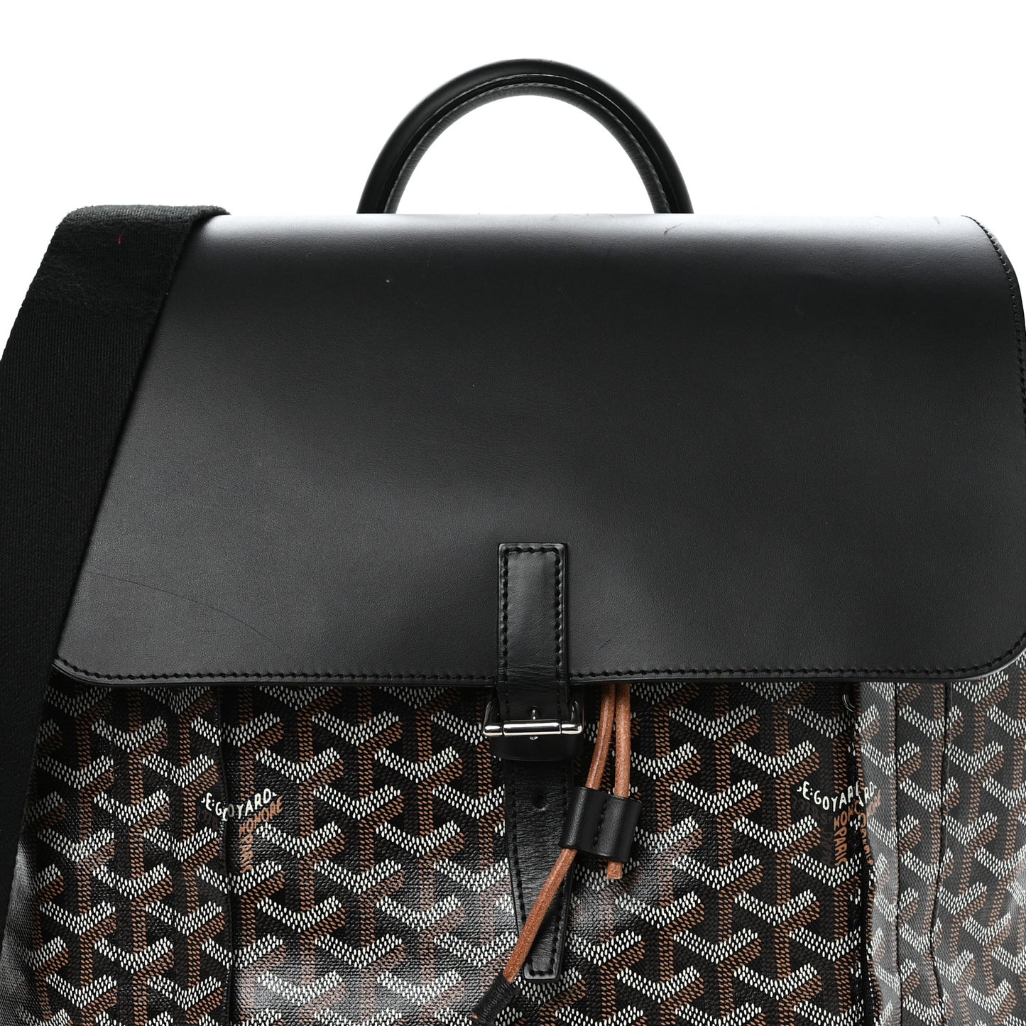 Goyardine Calfskin Alpin MM Backpack Black