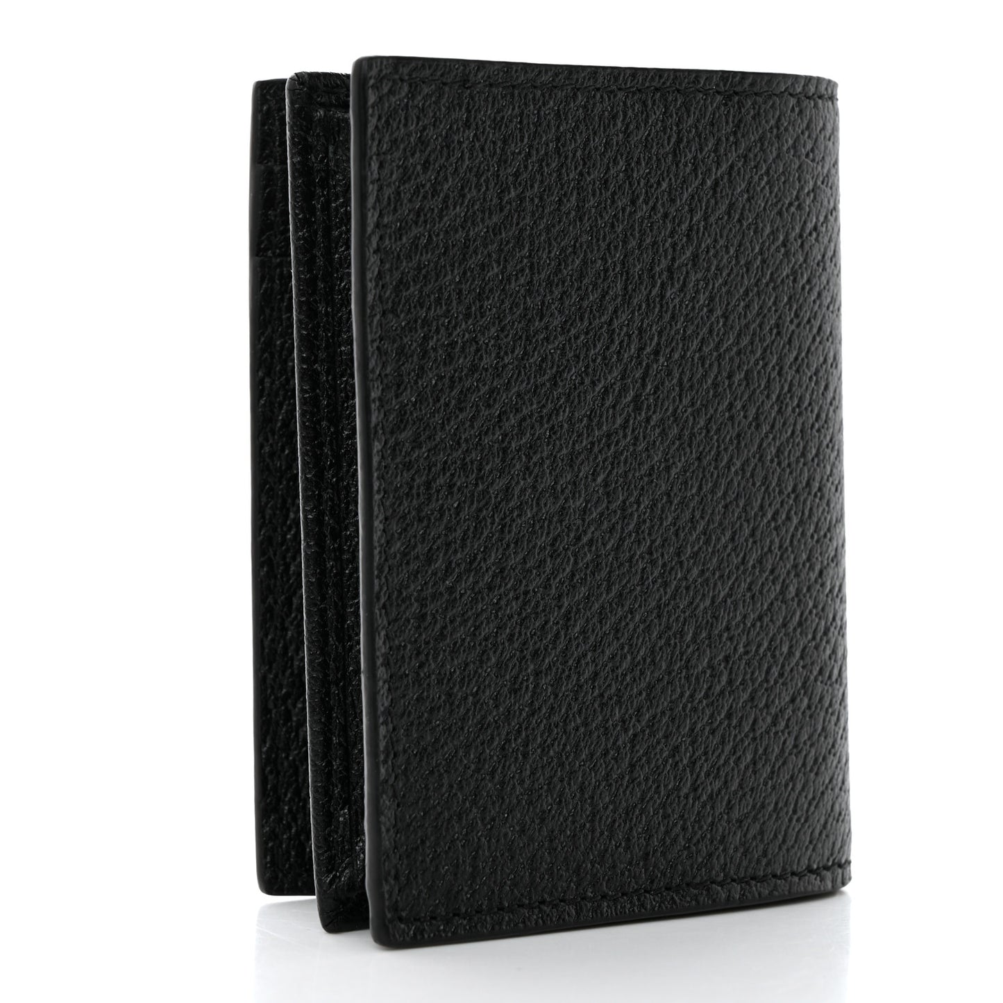 Calfskin Boar Effect GG Marmont Card Case Black