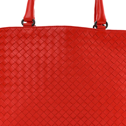 Bottega Veneta Nappa Intrecciato Milano Tote Red 7 of 9