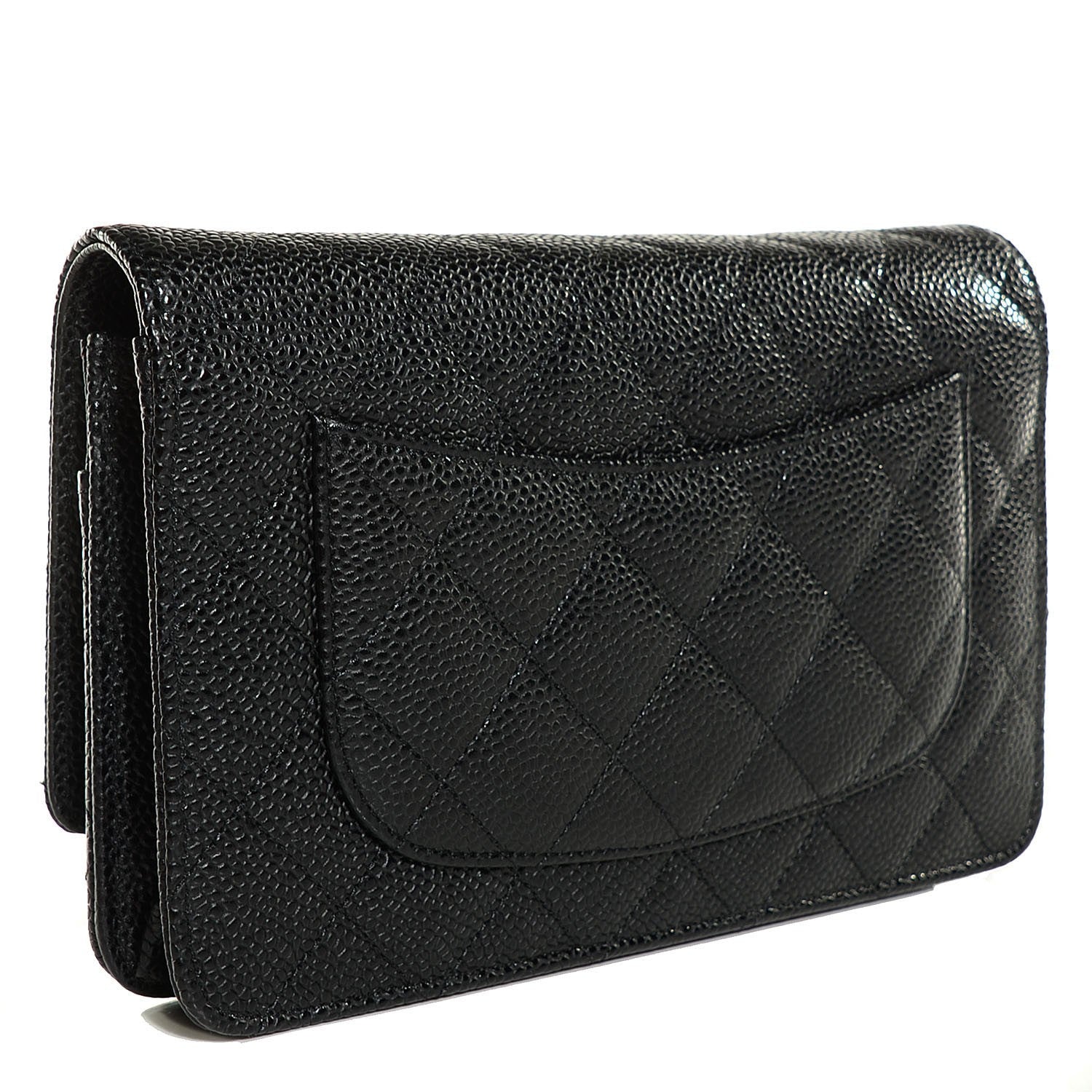 Chanel Caviar Quilted Wallet On Chain WOC Black 3 of 9