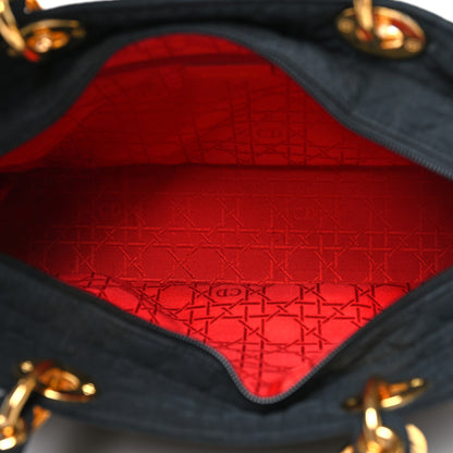 Christian Dior Nylon Cannage Large Lady Dior Black 5 of 10