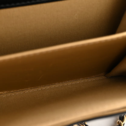 Chanel Lambskin Quilted Pearl Crush Clutch With Chain Black 5 of 14