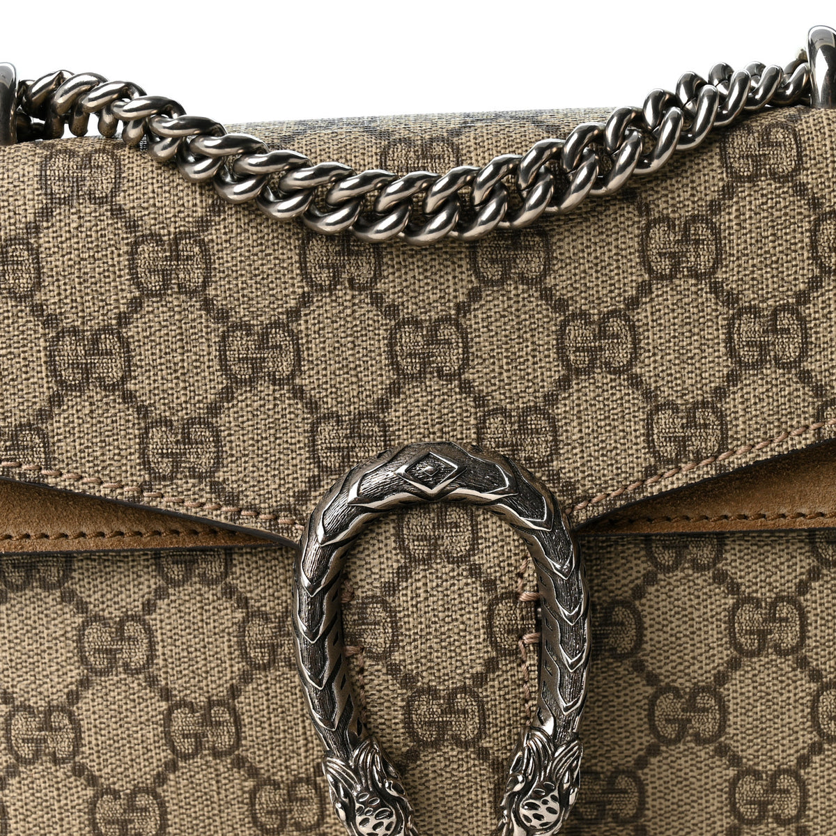 Gucci GG Supreme Monogram Mini Dionysus Shoulder Bag Taupe 8 of 10