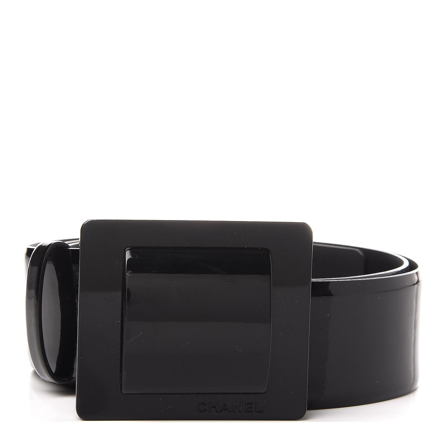 Chanel Patent Calfskin Belt 95 38 Black 1 of 9