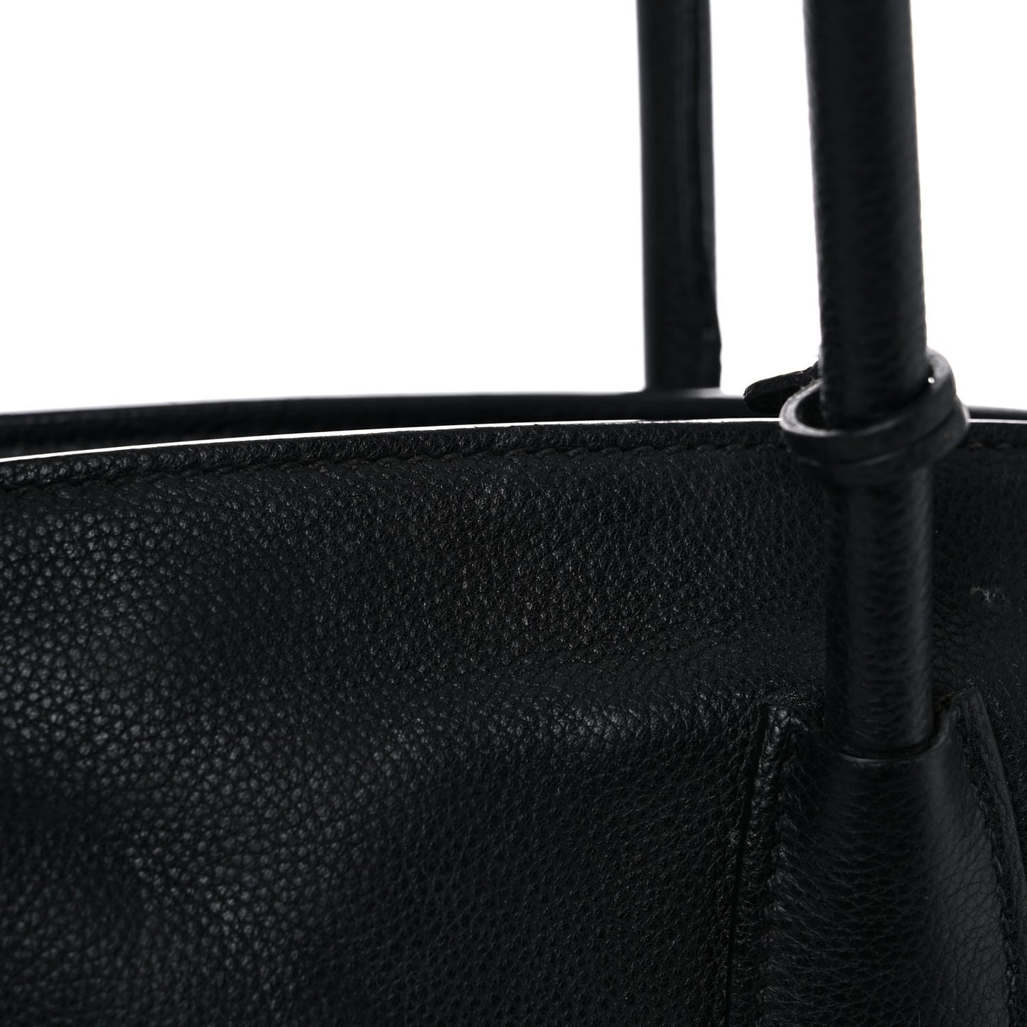 Vitello Grain Tote Black