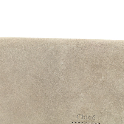 Chloe Suede Calfskin Faye Clutch Motty Grey 12 of 14