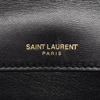 Saint Laurent Patent Calfskin Matelasse Monogram Small Vicky Chain Bag Black 7 of 9