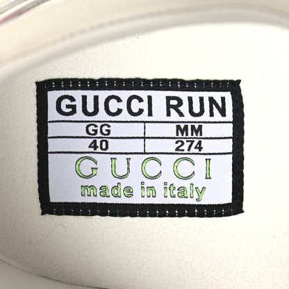 Gucci Ultralight Plutone Calfskin Womens Gucci Run Sneakers 40 Great White 8 of 9