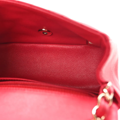Chanel Lambskin Quilted Mini Square Flap Red 5 of 9