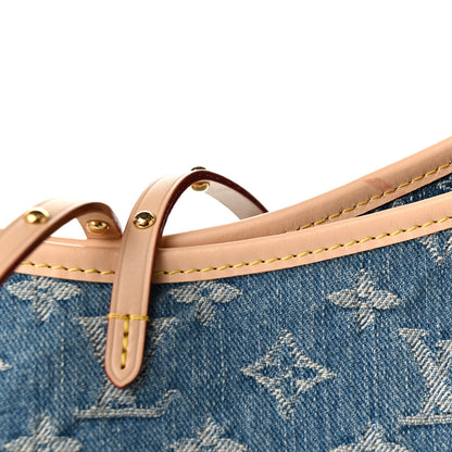 Louis Vuitton Monogram Denim CarryAll MM Blue 11 of 12