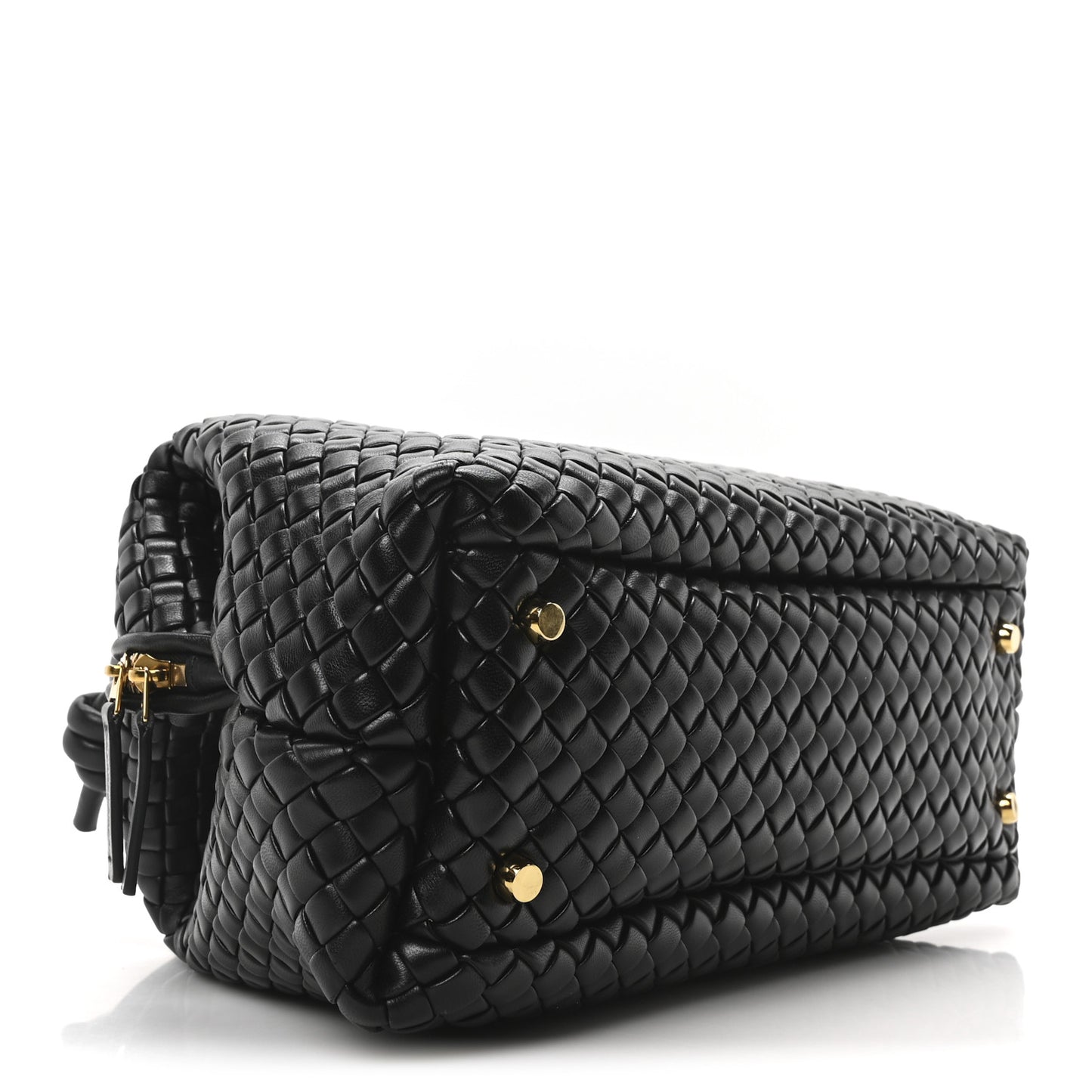 Nappa Intrecciato Medium Bauletto Black Black