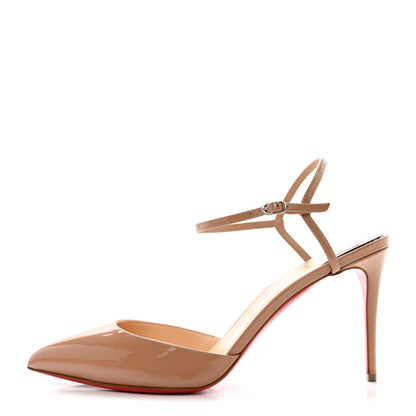 Christian Louboutin Patent Rivierina 85 Pumps 41 Nude 1 of 9