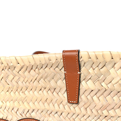 Celine Raffia Calfskin Triomphe Large Panier Tan 11 of 11