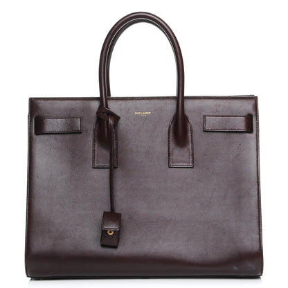 Saint Laurent Calfskin Large Sac De Jour Carryall Amarena 1 of 12