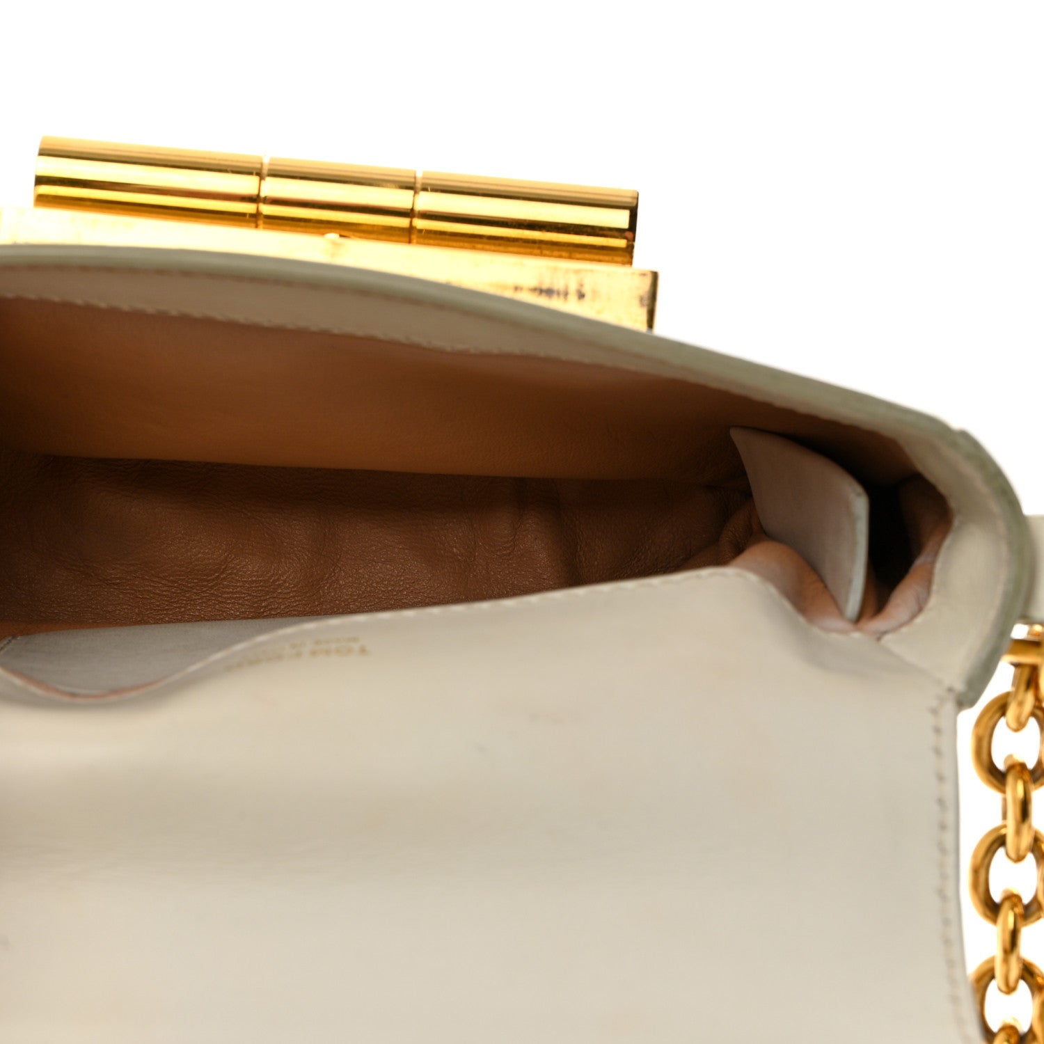 Tom Ford Calfskin Small Natalia Chain Bag White 5 of 11