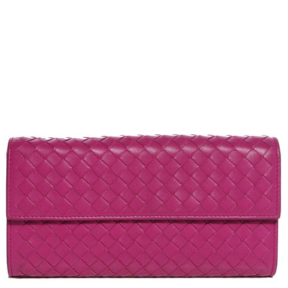 Bottega Veneta Nappa Intrecciato Continental Flap Wallet Ametista 1 of 9