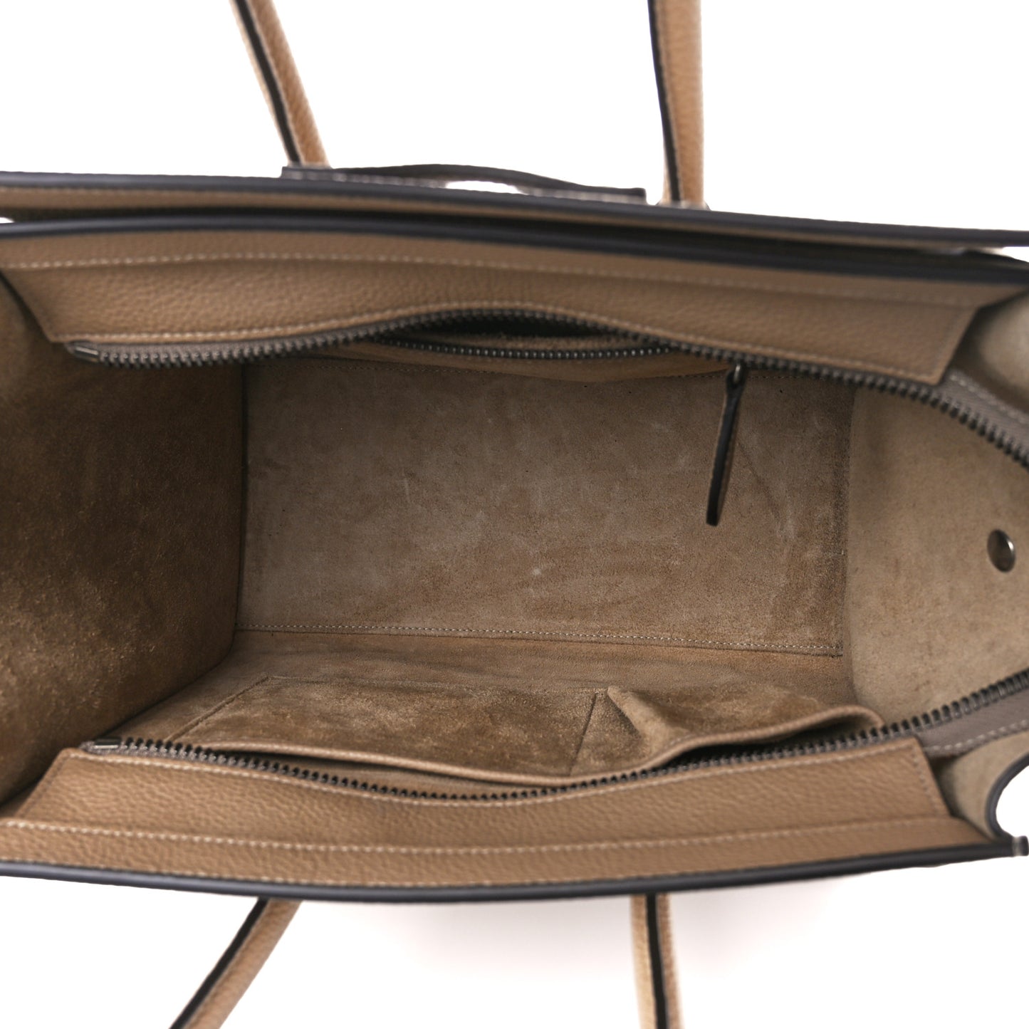 Drummed Calfskin Micro Luggage Dune