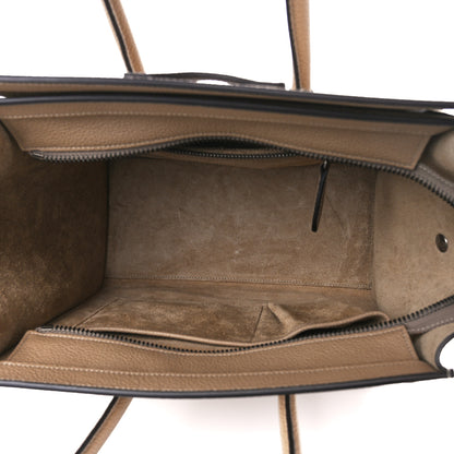 Celine Drummed Calfskin Micro Luggage Dune 5 of 15