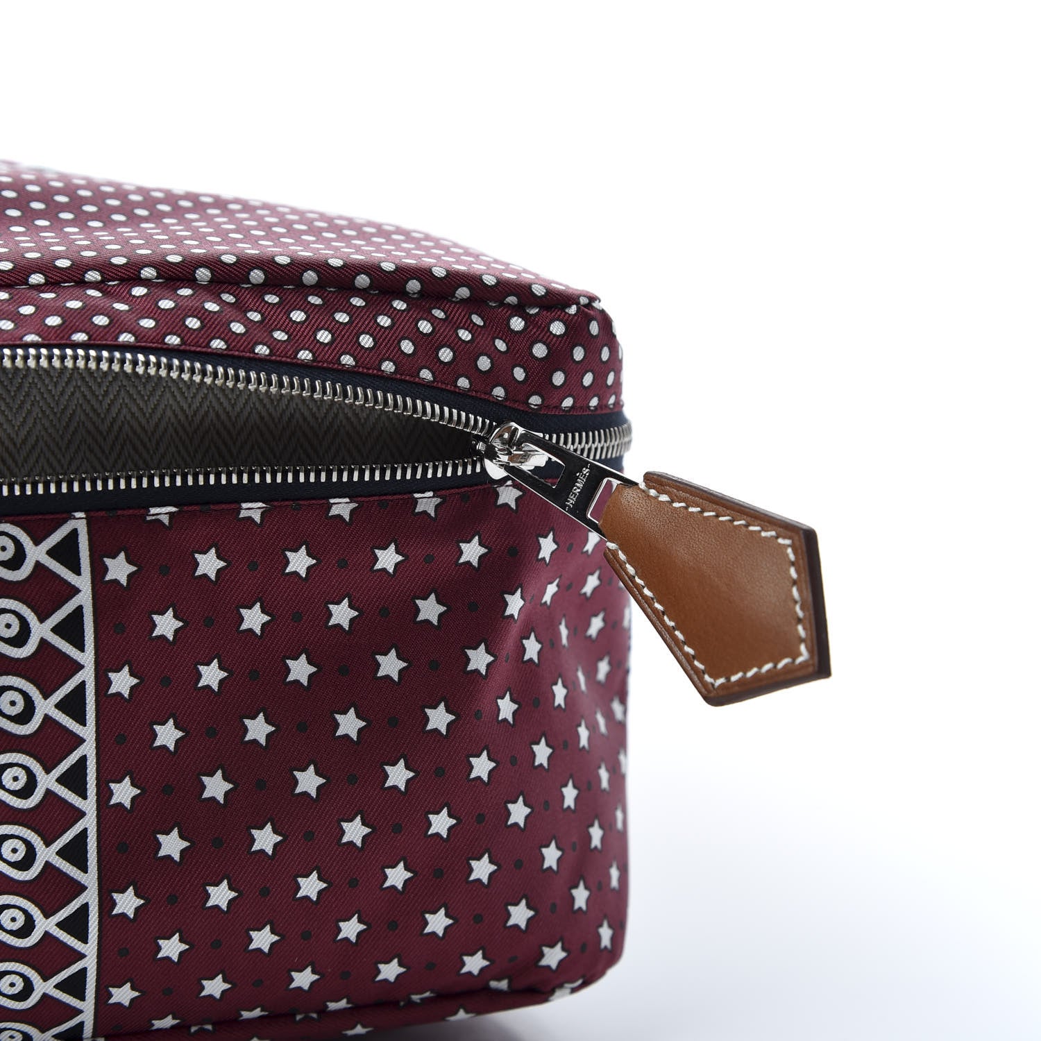 Hermes Silk Travelsilk Travel Cube Bordeaux Bleu Marine 19 of 20