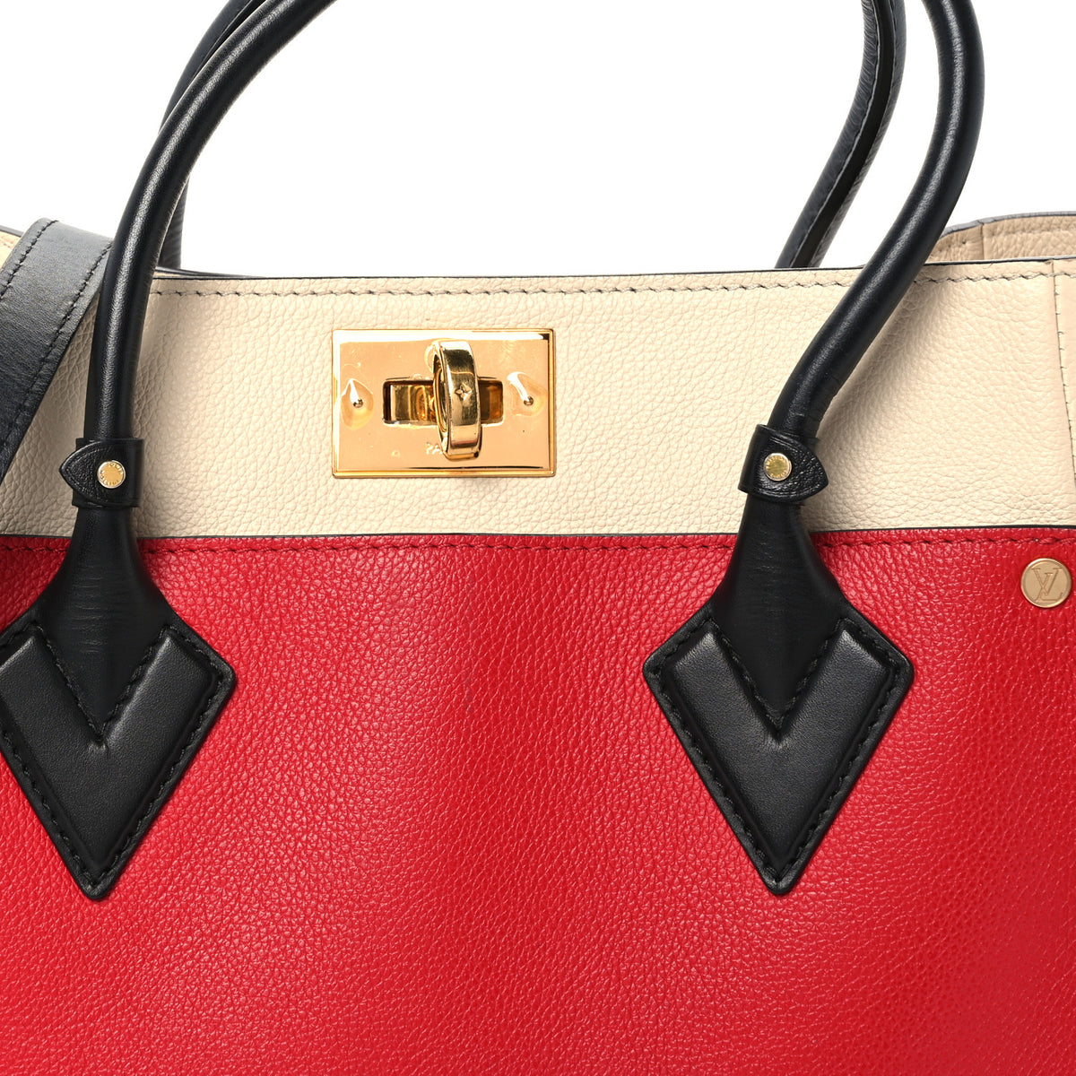 Calfskin Monogram On My Side Pirate Red