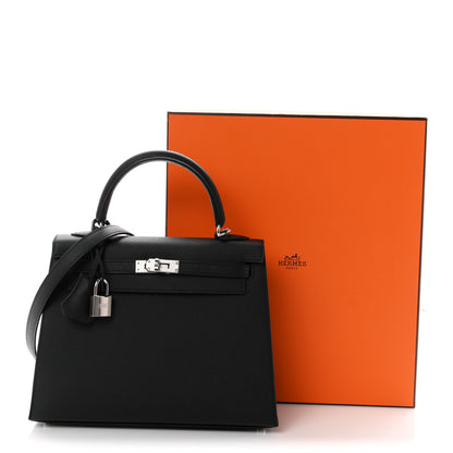 Hermes Epsom Kelly Sellier 25 Black 11 of 11