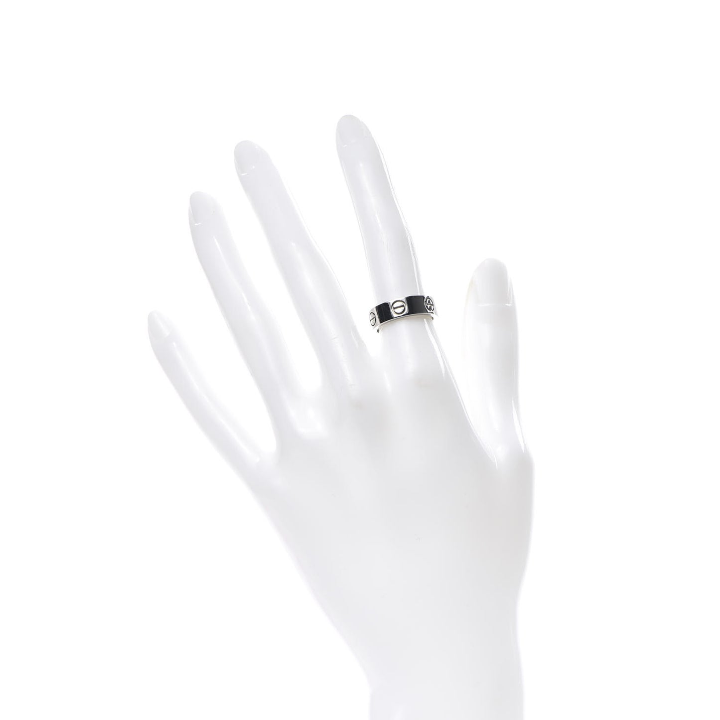 18K White Gold 5.5mm LOVE Ring 49 5