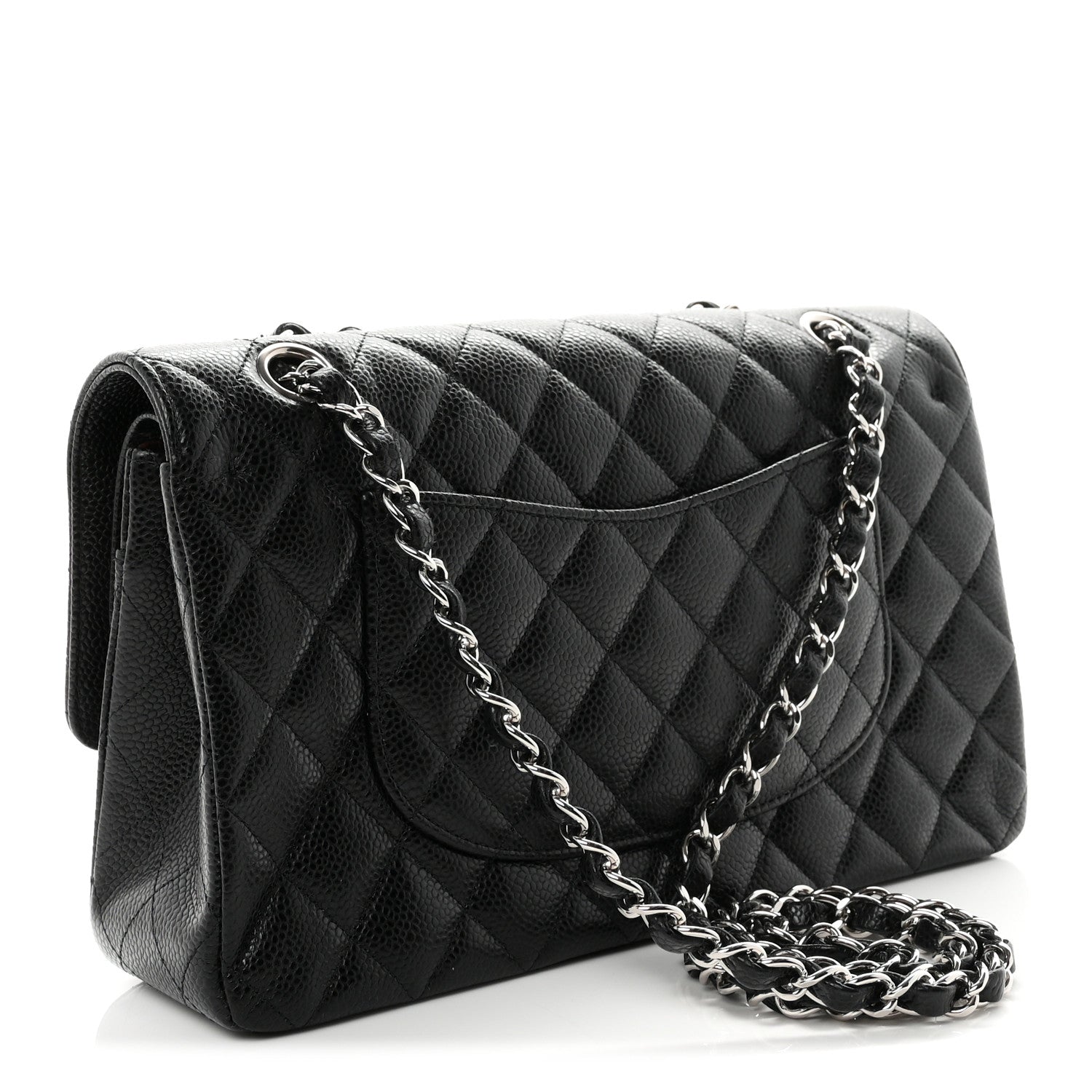 Chanel Caviar Quilted Medium Double Flap Black 3 of 11