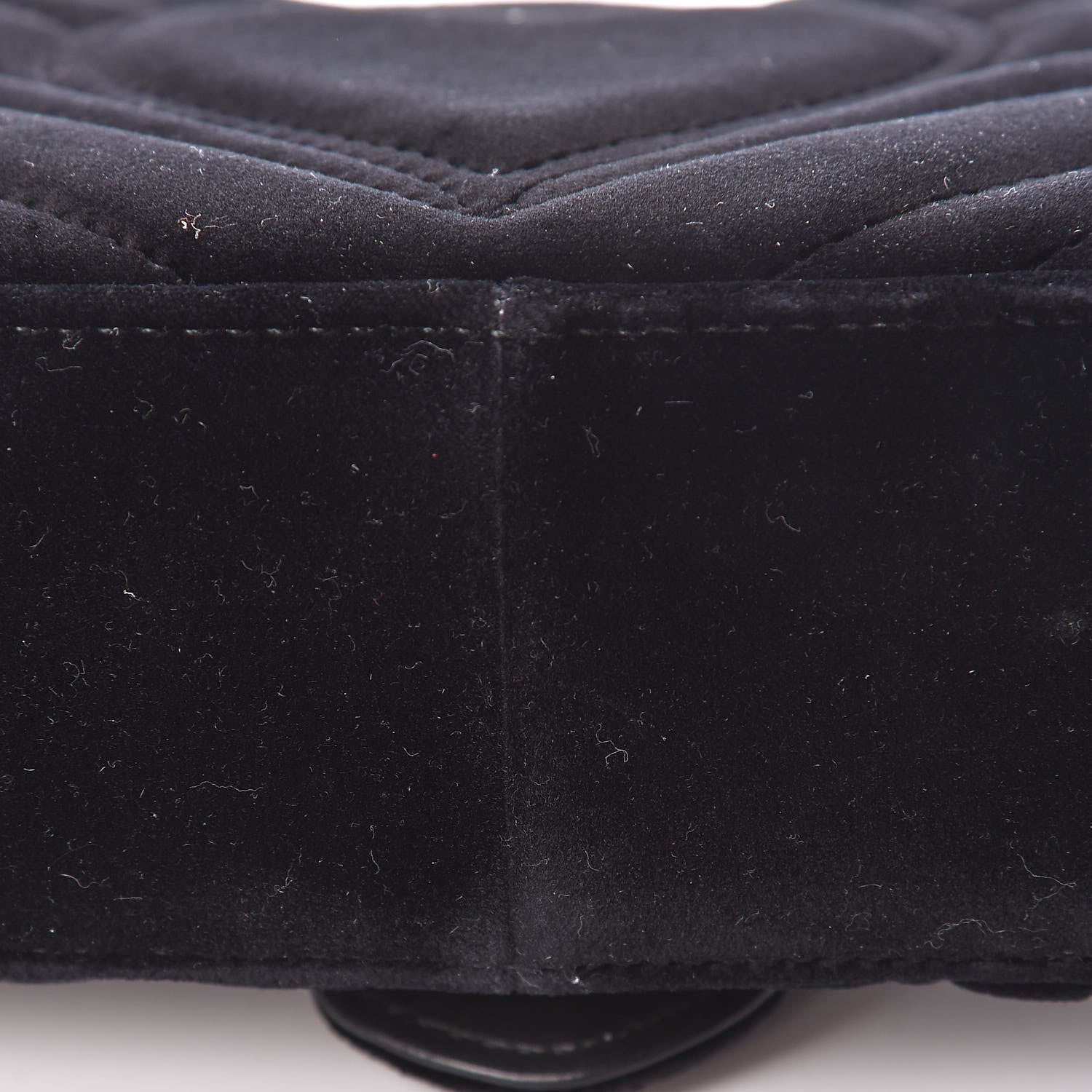 Gucci Velvet Matelasse Mini GG Marmont Shoulder Bag Black 13 of 17