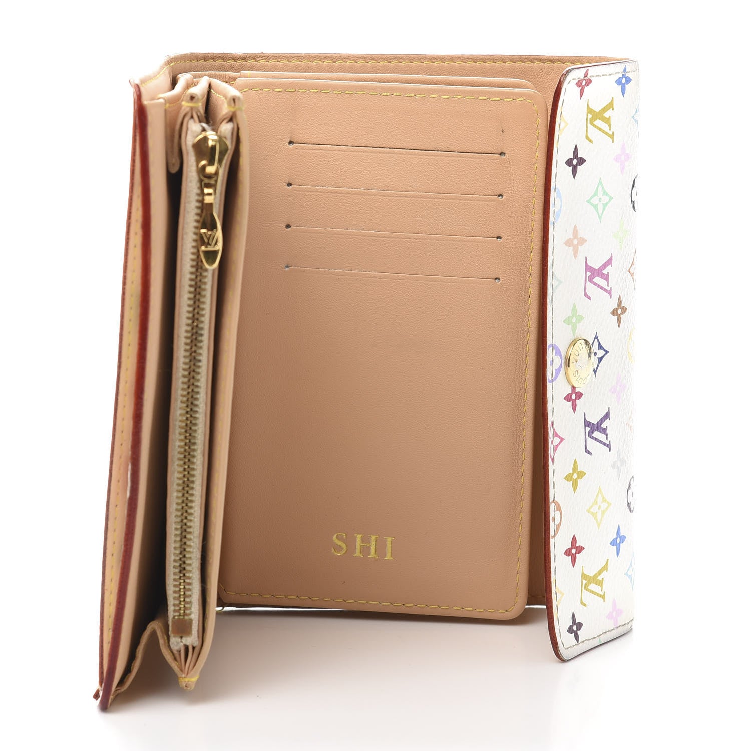 Louis Vuitton Monogram Multicolor Alexandra Wallet White 5 of 13
