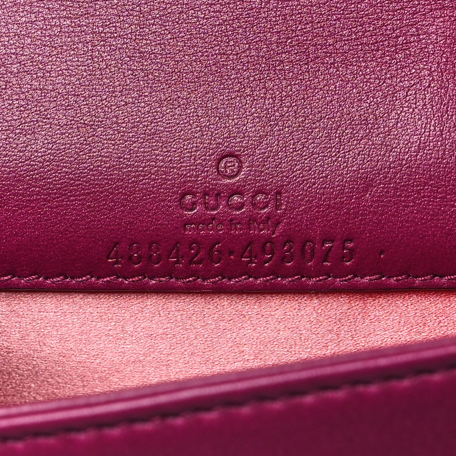 Gucci Velvet Matelasse GG Marmont Mini Bag Fuchsia Violet Cyclamen 6 of 10