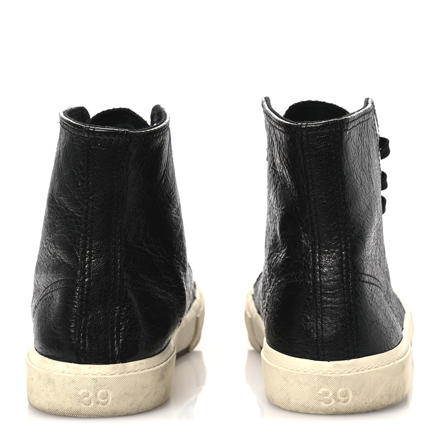 Balenciaga Agneau Arena Womens Paris High Top Sneakers 39 Black 6 of 11