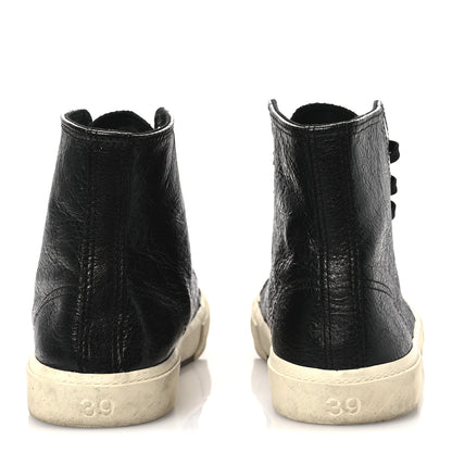 Balenciaga Agneau Arena Womens Paris High Top Sneakers 39 Black 6 of 11