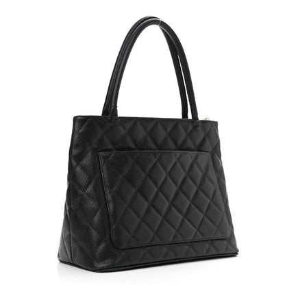Chanel Caviar Quilted Medallion Tote Black 3 of 14