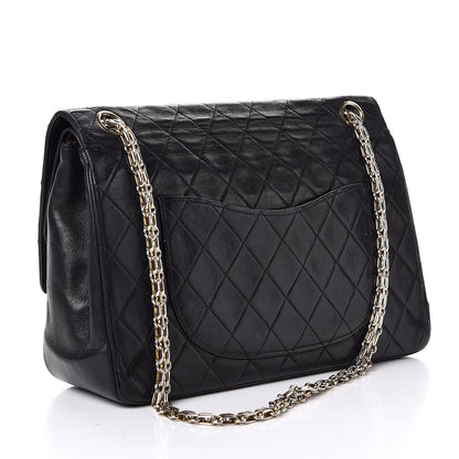 Chanel Lambskin Medium Mademoiselle Chain Double Flap Black 4 of 7