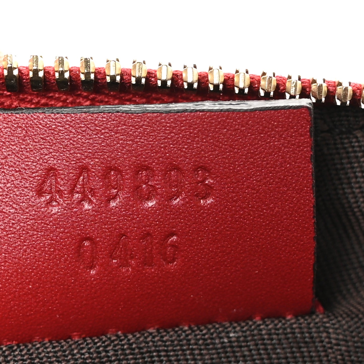 Microguccissima GG Cosmetic Case Red