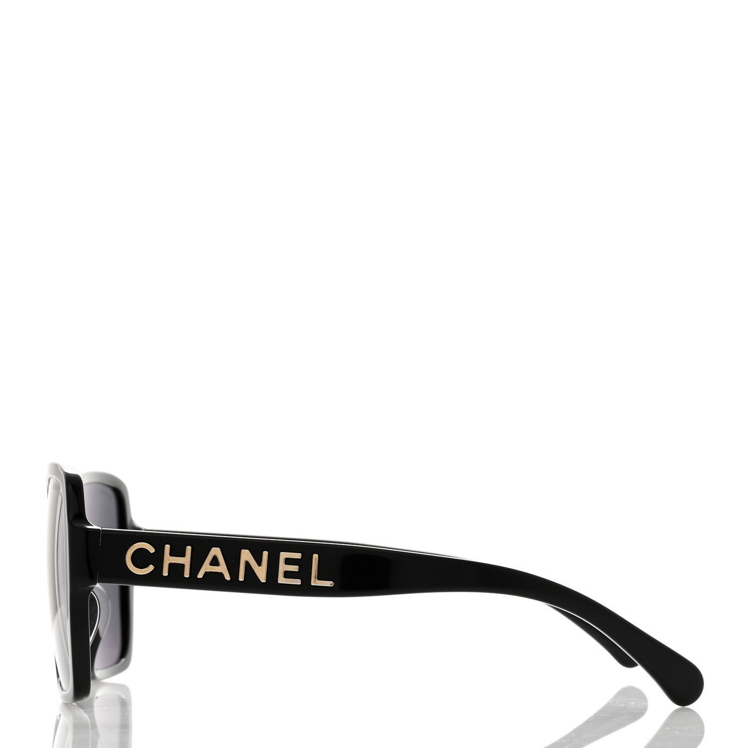 Chanel Acetate Square Sunglasses 5408 Black 3 of 8