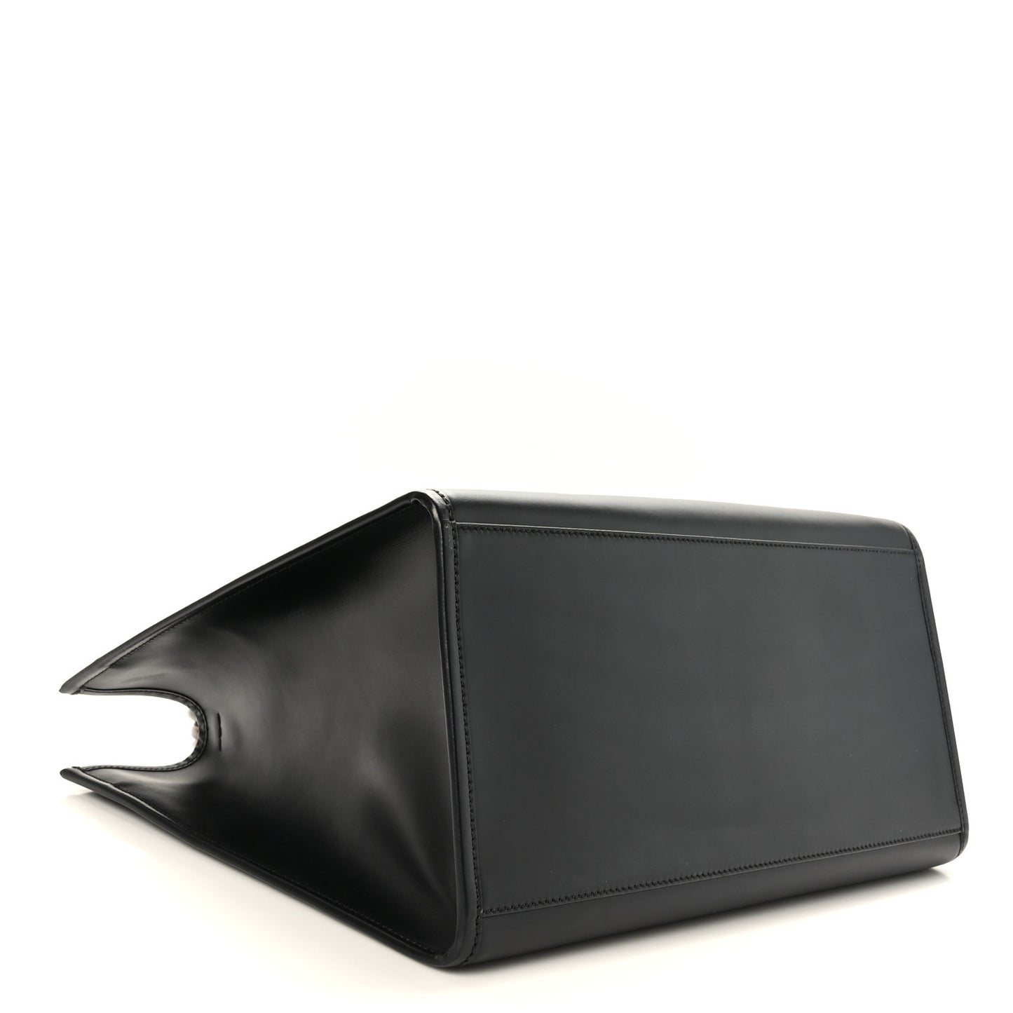 Vitello King Plexiglass Large Fendi Sunshine Shopper Tote Black