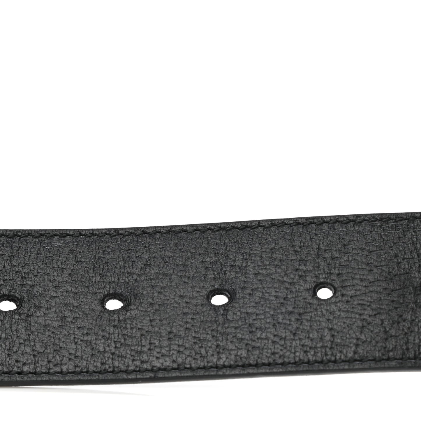 Textured Dollar Calfskin Nickel Double G 40mm Belt 90 36 Black