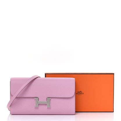 Hermes Epsom Constance Wallet To Go Mauve Sylvestre 8 of 8