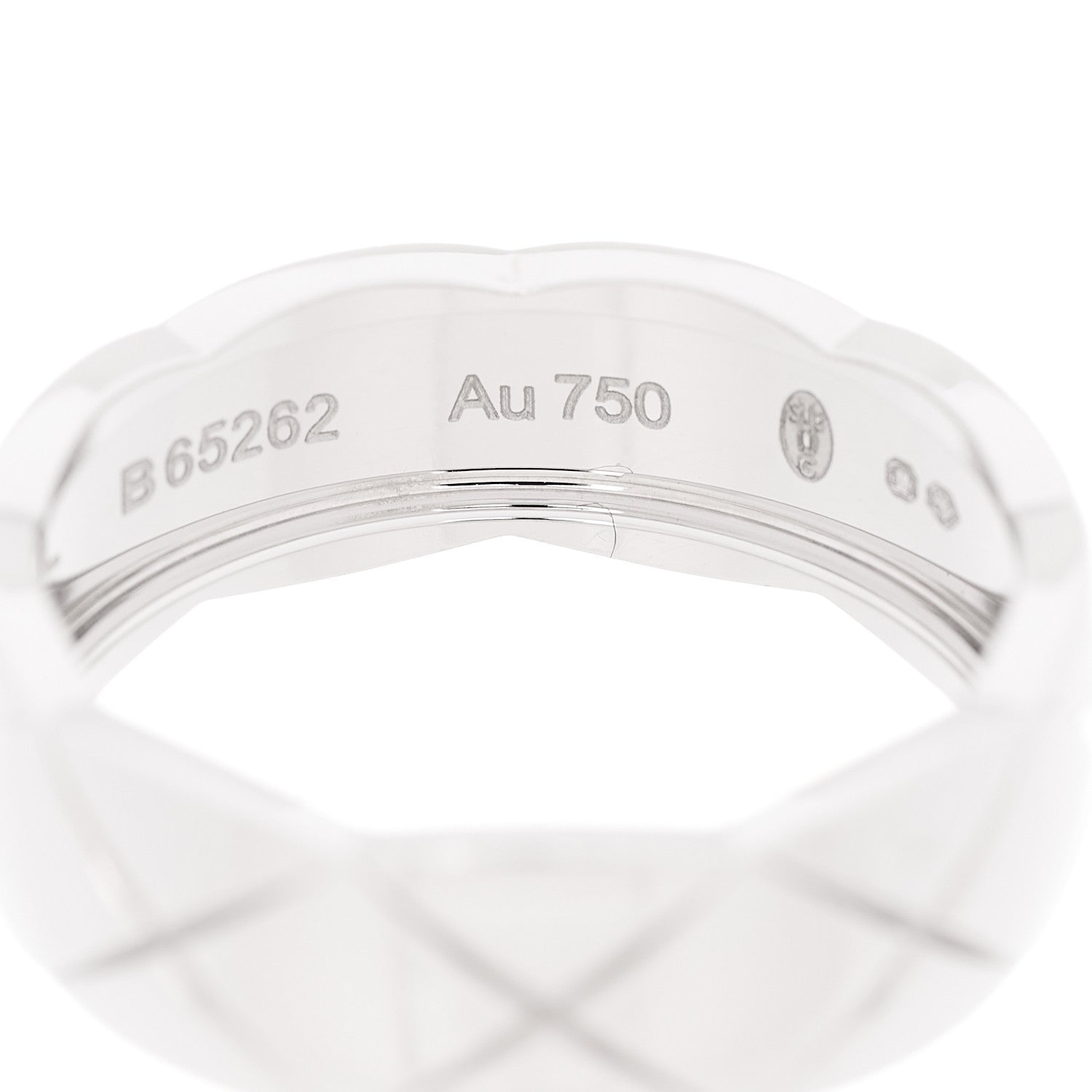 Chanel 18K White Gold Small Coco Crush Ring 56 7.75 5 of 6