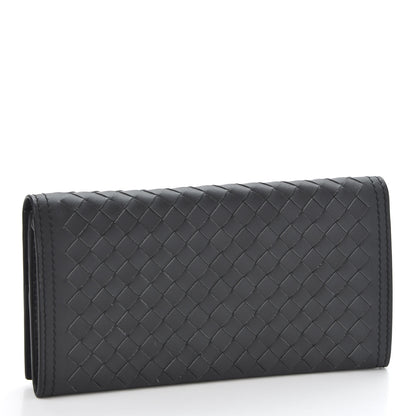 Bottega Veneta Nappa Intrecciato Continental Flap Wallet Ardoise 2 of 9