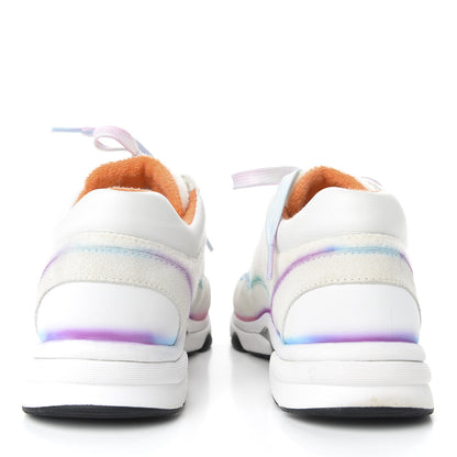 Chanel Wool Suede Calfskin CC Sneakers 37 Multicolor 6 of 11