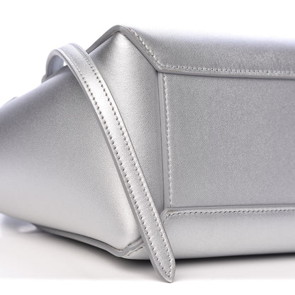 Celine Laminated Calfskin Nano Belt Bag Silver 8 of 11