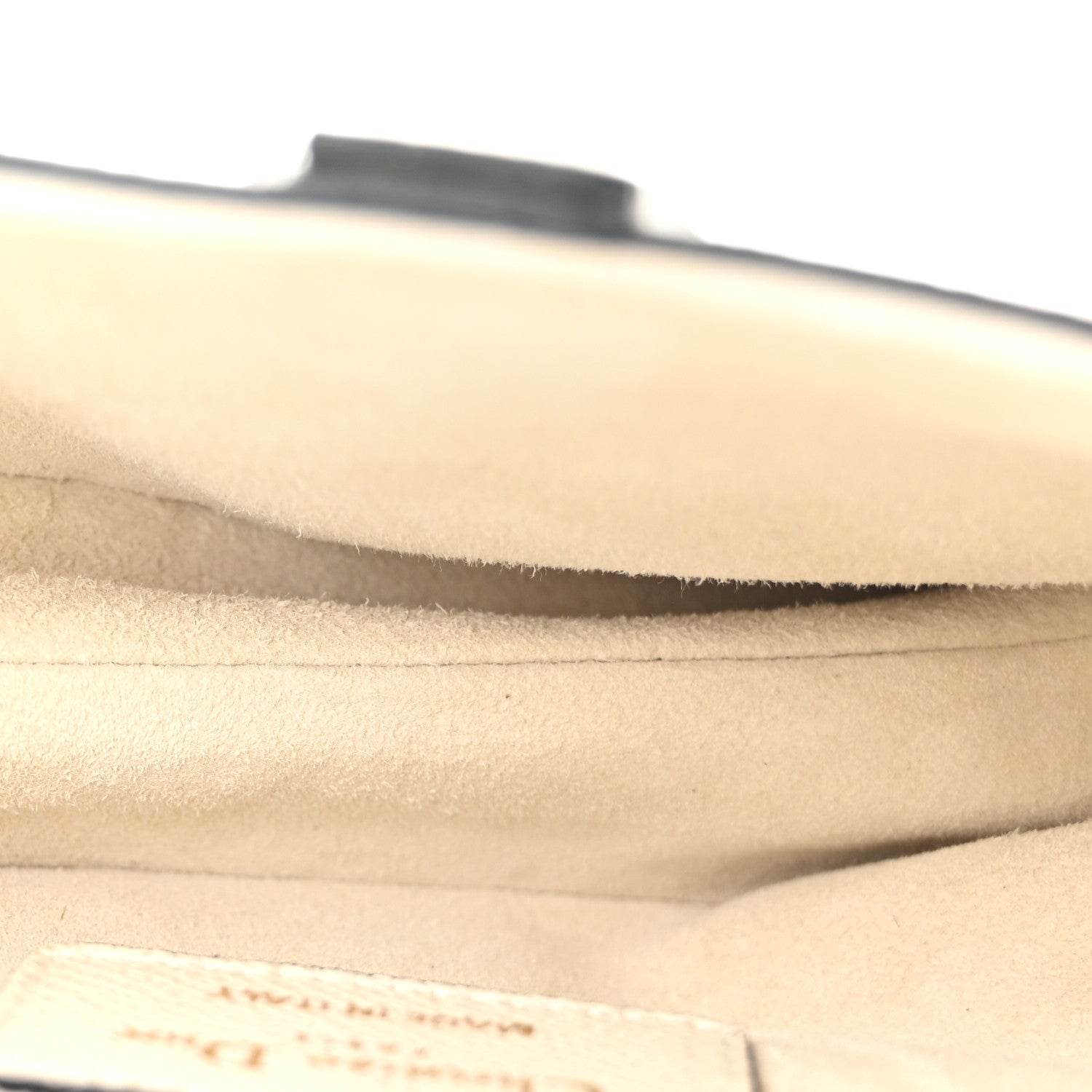 Christian Dior Grained Calfskin Mini Saddle Bag White 5 of 10